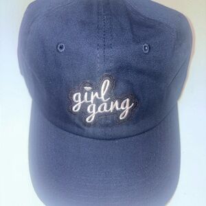 Navy Blue 'Girl Gang' Baseball Cap